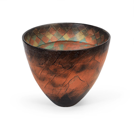 Mohammed Ahmed Abdalla Abbaro (Sudanese, 1933-2016) Deep Rimmed Bowl (1991) 34.5 x 40 x 40cm (13 9/16 x 15 3/4 x 15 3/4in). image 1
