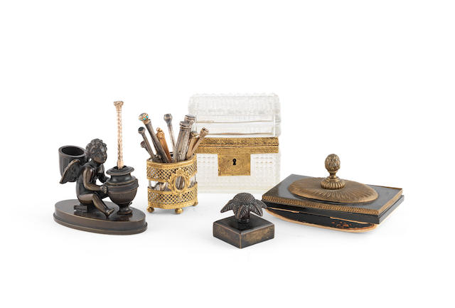 A collection of 19th and early 20th century desk accessories (16)
