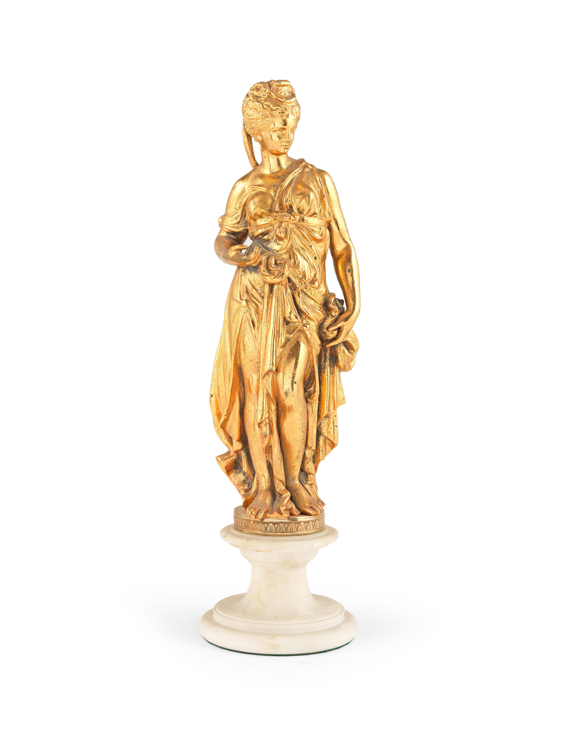 Bonhams : A gilt metal figure of a classical lady In the manner of ...