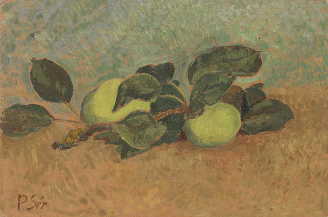 PAUL S&#201;RUSIER (1863-1927) Nature morte &#224; la branche de pommier (Painted circa 1923)
