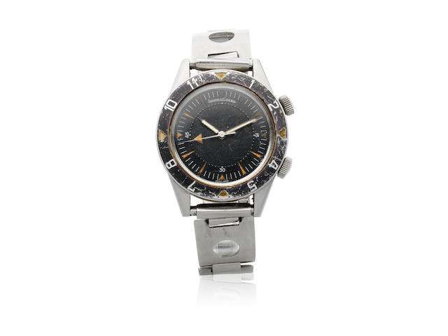 Jaeger-LeCoultre. A stainless steel bumper automatic alarm bracelet watch  Deep Sea Memovox, Ref: 857, Circa 1959