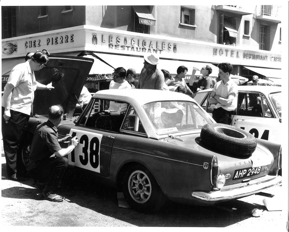 The ex-Lewis/Hughes, Cowan/Turvey, Gatsonides/Ilken, Riley/Turvey, Harper/Turvey,1964  Sunbeam Tiger Works Rally Car  Chassis no. B9470014