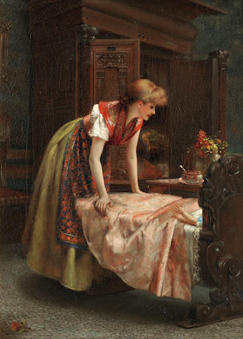 Maude Goodman (British, 1860-1938) Bedtime