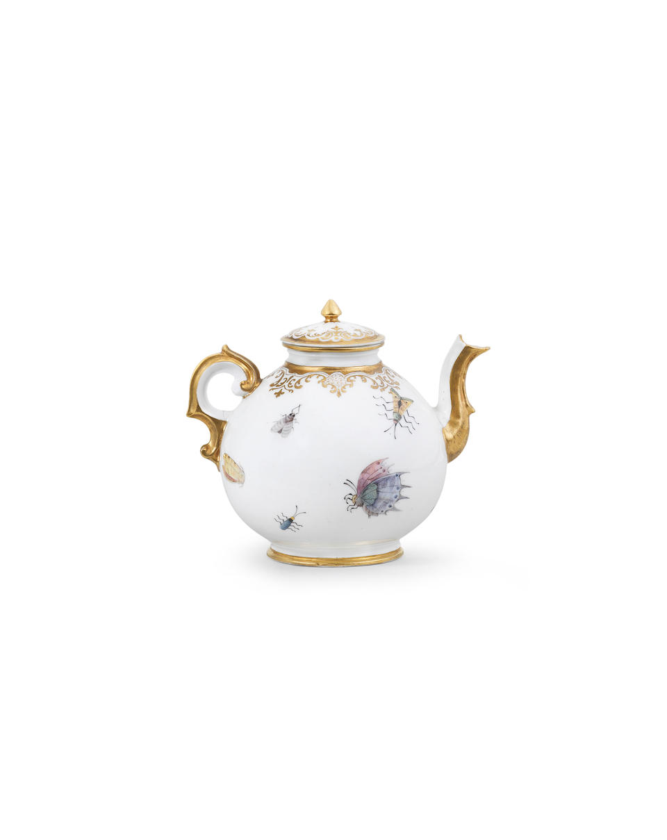 An exceptional Capodimonte porcelain tea and coffee service, circa 1750