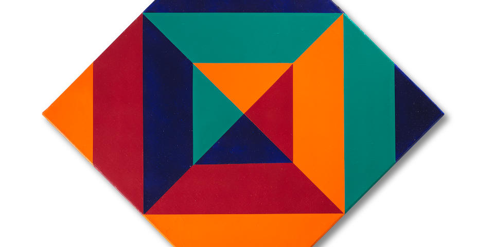 Max Bill (Swiss, 1908-1994) Rotation von vier Farben 1971-1972