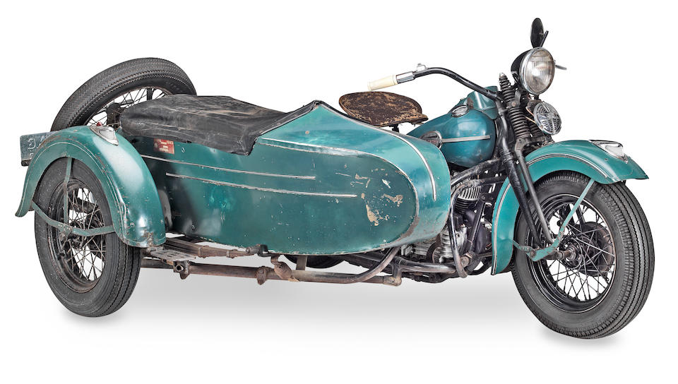 1941 Harley-Davidson 1,200cc Model UH Motorcycle Combination Frame no. 41UH3154 Engine no. 41UH3154