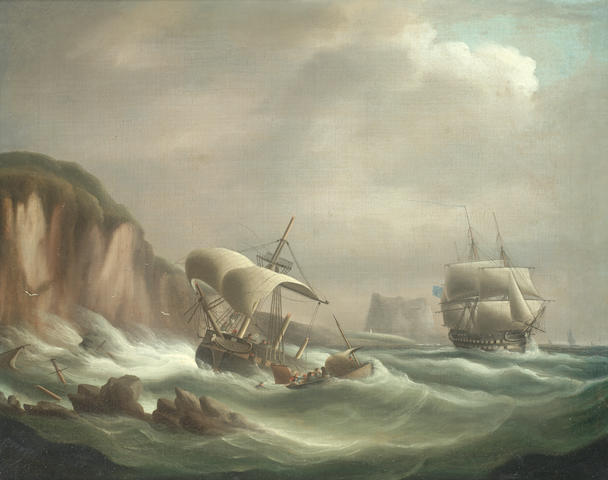 Thomas Buttersworth (British, 1768-1828) The rescue