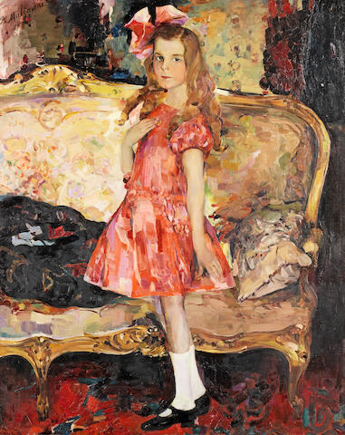Bonhams Philip Maliavin 1869 1940 Portrait Of A Young Girl In