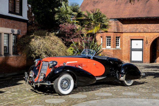 The ex-Barbara Hutton ,1935 Auburn 851 Supercharged Boat-tail Speedster  Chassis no. 33515E image 28