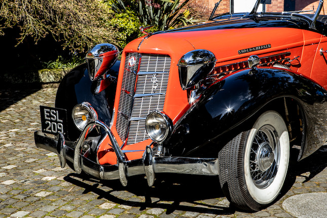 The ex-Barbara Hutton ,1935 Auburn 851 Supercharged Boat-tail Speedster  Chassis no. 33515E image 26