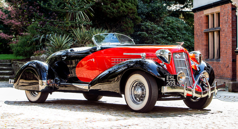The ex-Barbara Hutton ,1935 Auburn 851 Supercharged Boat-tail Speedster  Chassis no. 33515E image 2