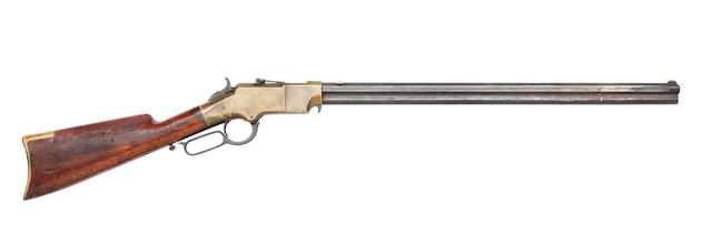 A Rare Early .44 Rim-Fire Brass-Frame Henry Repeating Rifle
