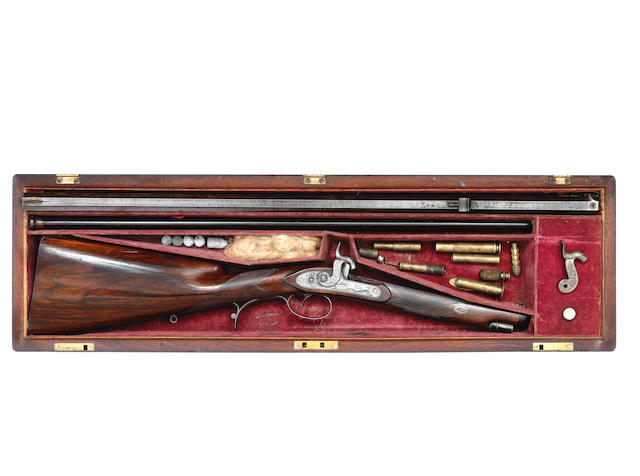 A Cased .577 Percussion Sporting Rifle
