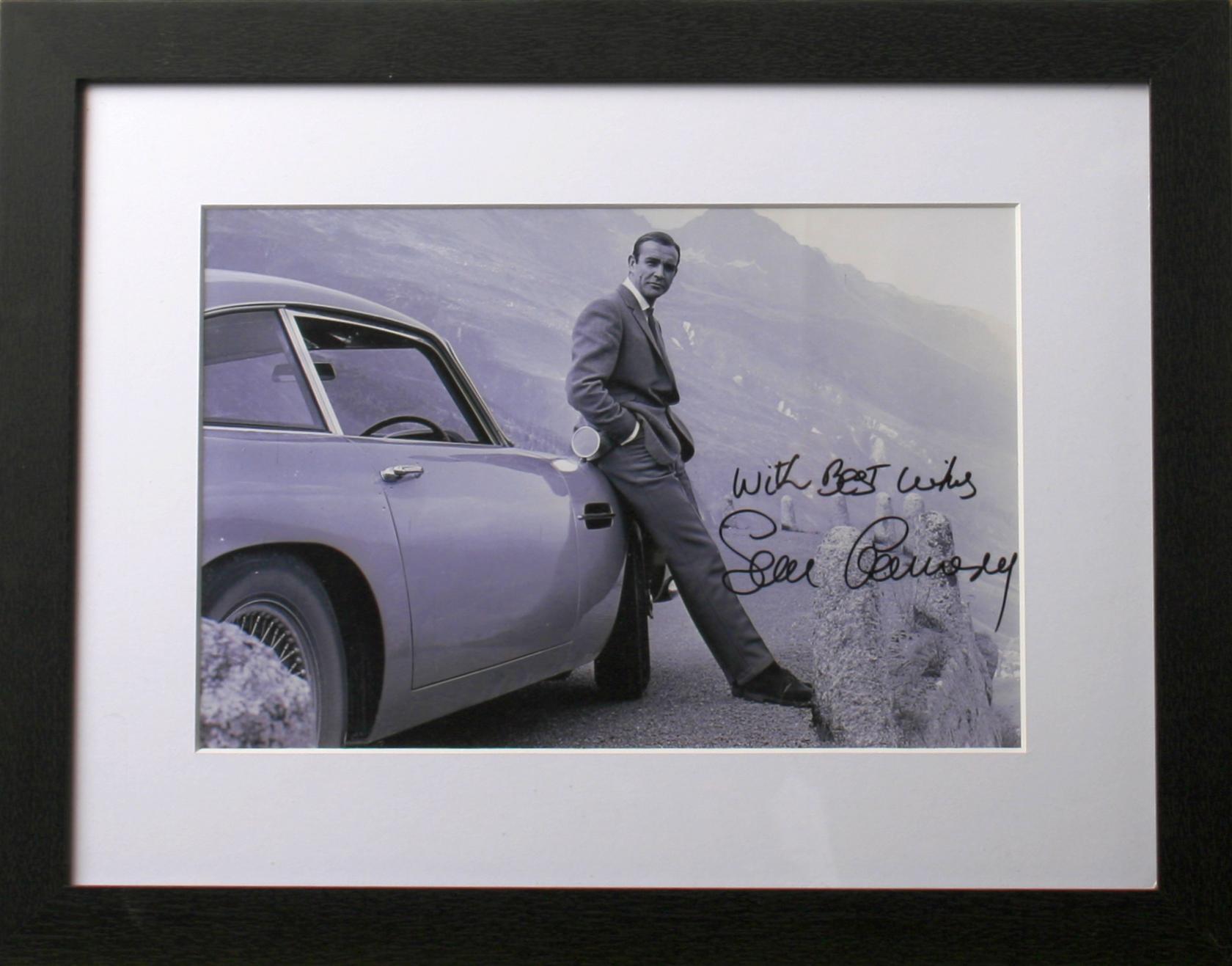 Bonhams Cars : A signed image of Sean Connery as James Bond with the ...