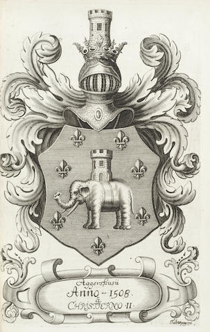 CHIVALRY - ORDER OF THE ELEPHANT BIRCHEROD (JAN) Breviarium equestre, seu de illustrissimo & inclytissimo Equestri Ordine Elephantino, Copenhagen, Ex Reg. Majest. & Universit Typographeo, 1704