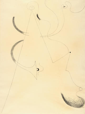 Joan Mir&#243; Sans titre 24 3/4 x 18 1/2 in (62.8 x 46 cm) (Executed in 1930)