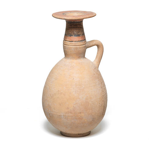 A large Cypriot bichrome ware bottle