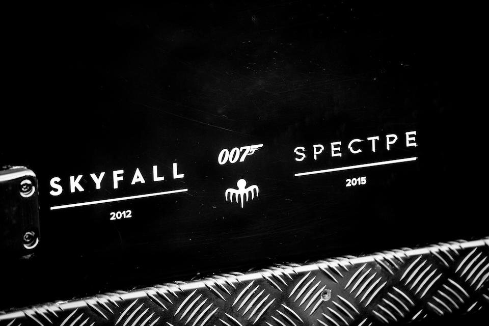 The only Land Rover used in two consecutive James Bond movies; Skyfall and Spectre,2011 Land Rover  Defender SVX 'Spectre' 4x4 Utility  Chassis no. SALLDHFS8AA797848
