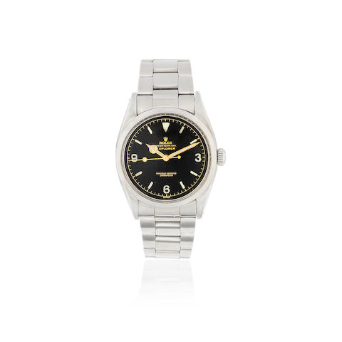 Rolex. A stainless steel automatic bracelet watch  Explorer, Ref: 6610, Circa 1958