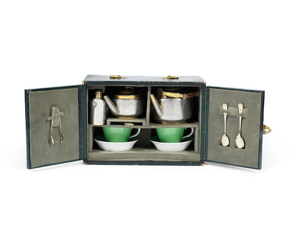 Bonhams A Silvered And Gilt Metal Picnic Set Designed By Dr