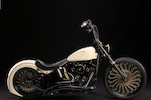 Thumbnail of Signed by His Holiness, Pope Francis, and donated to the Pontifical Mission Societies, Sold for Charity,c.2016 Harley-Davidson 1,570cc Custom Cycle 'White Unique' Frame no. WEGTPCW 16Z0037 Engine no. KBMC634113 image 11