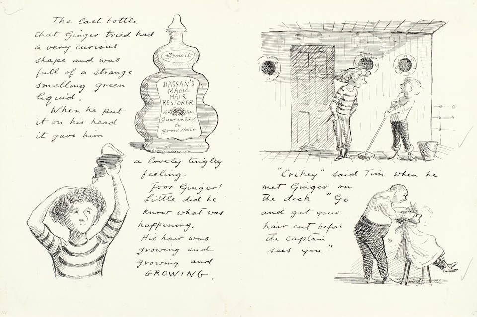 ARDIZZONE (EDWARD) The complete original artwork for "Tim to the Rescue", [c.1949]
