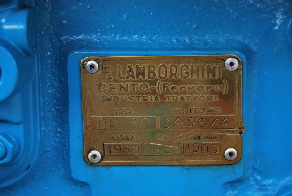 1960 Lamborghini DL20 2241R Tractor  Chassis no. DL20A3496A