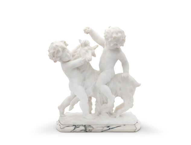 Bonhams Guglielmo Pugi Active 1870 1915 An Italian Carved Marble Group Of Two Putti Playing With A Goat Bonhams Guglielmo Pugi Active 1870 1915 An Italian Carved Marble Group Of Two Putti Playing With A Goat