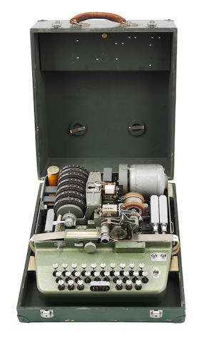 A fine Ottico Meccanica Italiana Crytogrpah-CR Cipher Machine,  Italian,  late 1950's,
