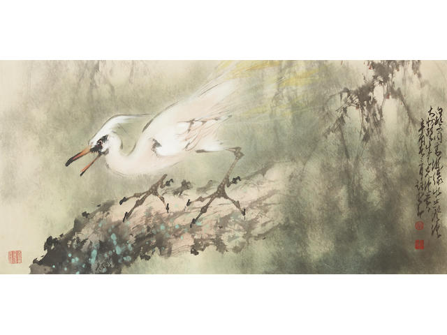 Zhao Shao'ang (1905-1998) Egret