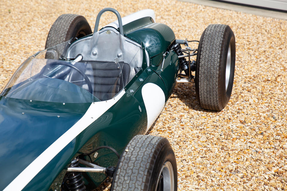 The ex-works, Sir Jack Brabham, Aintree '200', Levin, Lakeside, and Sandown Park-winning,1961 Cooper Climax 1.5-2.5-liter T55 'Slimline' Formula 1 & Tasman Racing Single-Seater  Chassis no. F1/10/61