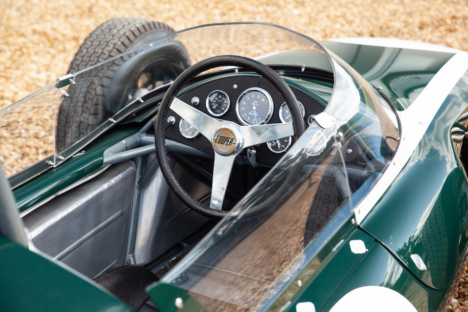 The ex-works, Sir Jack Brabham, Aintree '200', Levin, Lakeside, and Sandown Park-winning,1961 Cooper Climax 1.5-2.5-liter T55 'Slimline' Formula 1 & Tasman Racing Single-Seater  Chassis no. F1/10/61