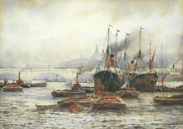 Frank William Scarbrough (British, 1860-1939) 'London Bridge'
