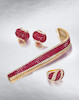 Thumbnail of A 'mystery-set' ruby and diamond bracelet, by Van Cleef & Arpels, image 1