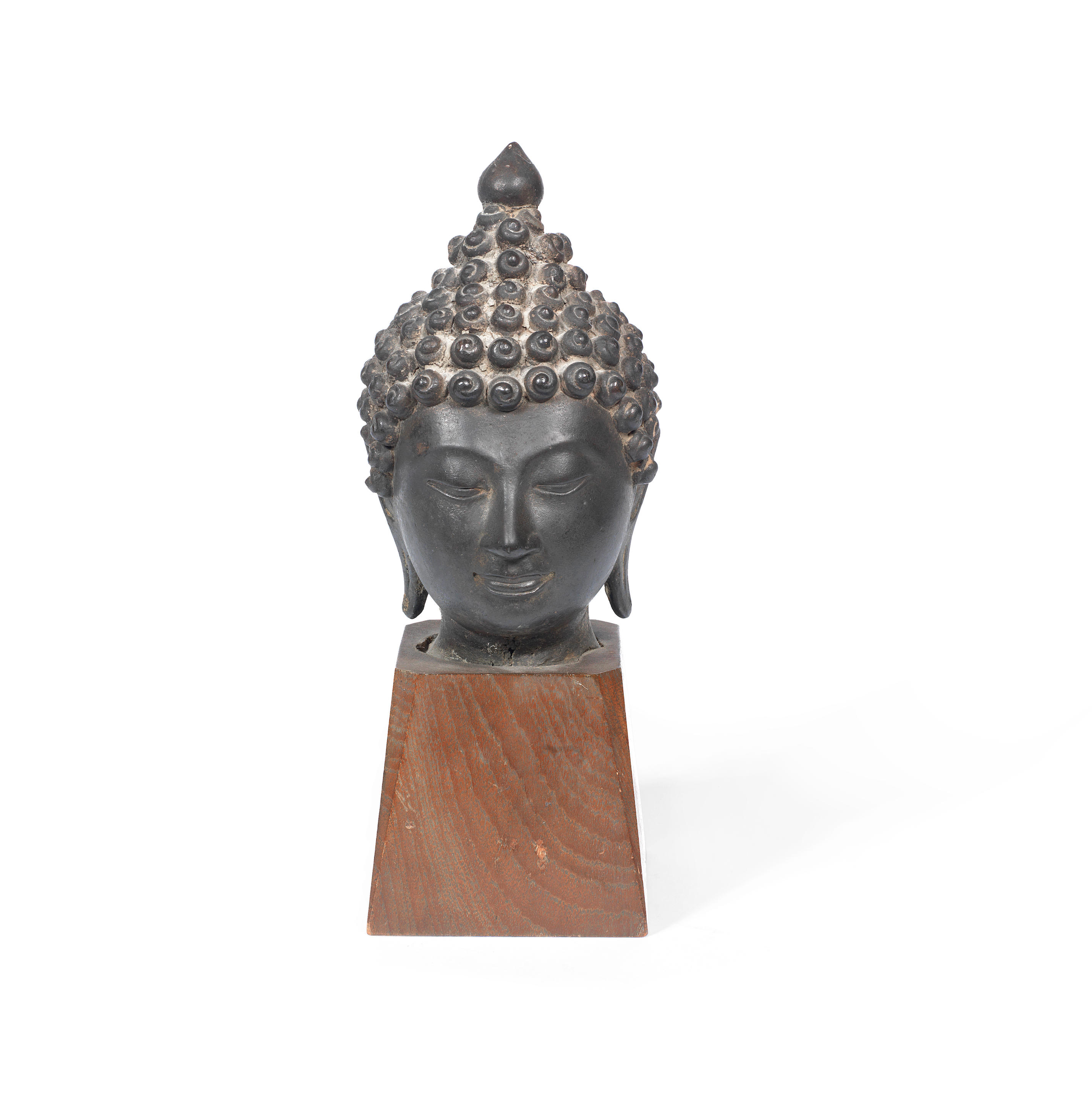 Bonhams : A bronze head of Buddha Thailand, Probably circa 16th century