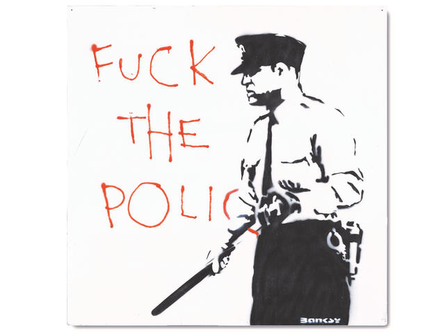 Banksy (British, b. 1975) Untitled (Fuck the Police) 2000