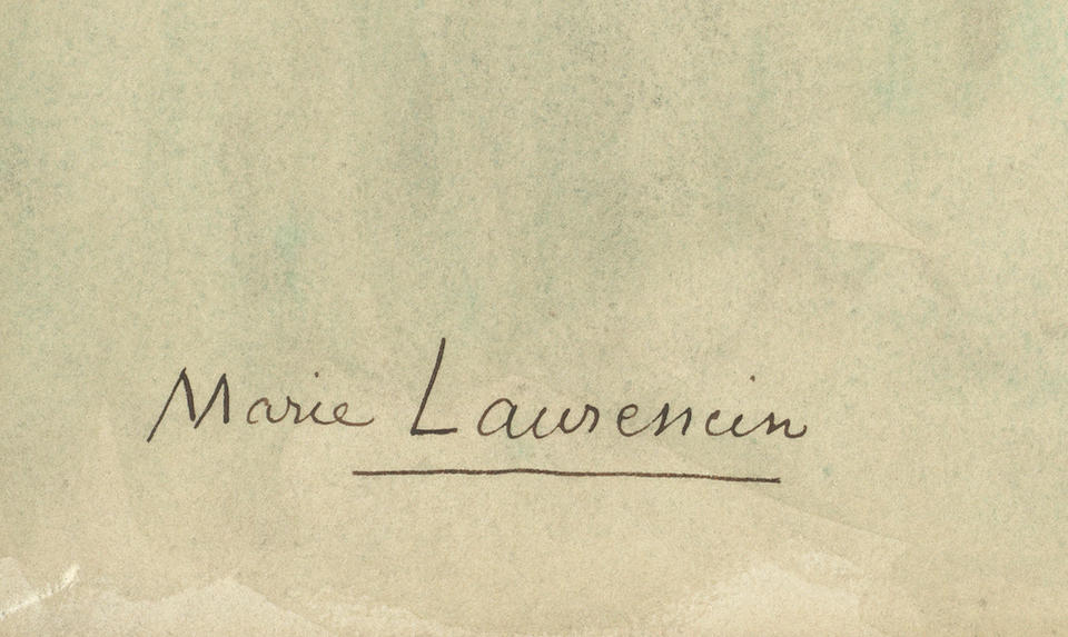 Bonhams : Marie Laurencin (French, 1883-1956) Portrait of a lady in ...