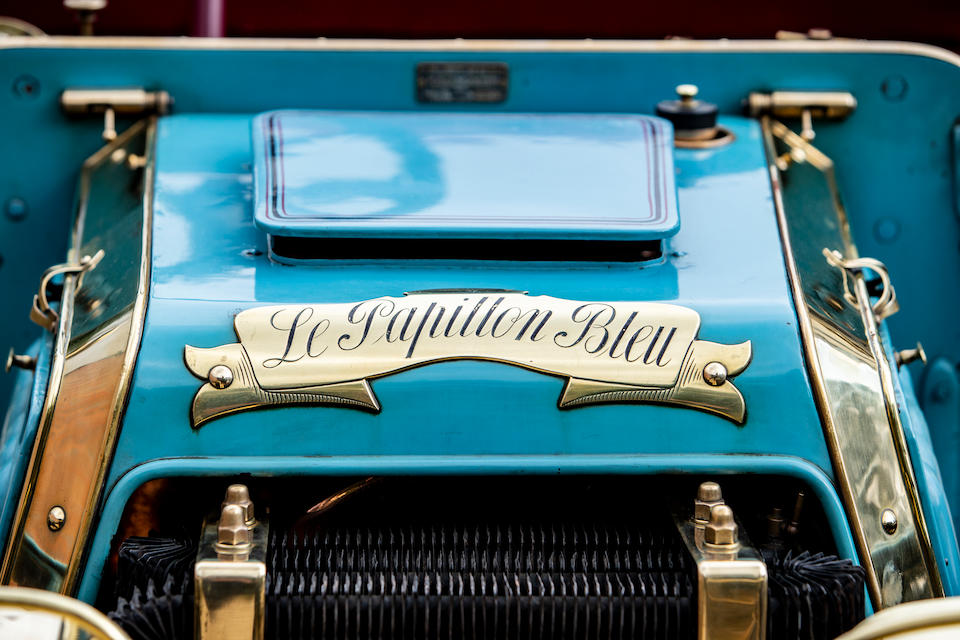 "Le Papillon Bleu", Ex-Chevalier Ren&#233; de Knyff, and Leslie Bucknall, present ownership for 25 years,1901 Panhard-Levassor 7hp Twin-Cylinder Four-Seater Rear-Entrance Tonneau  Chassis no. 3010