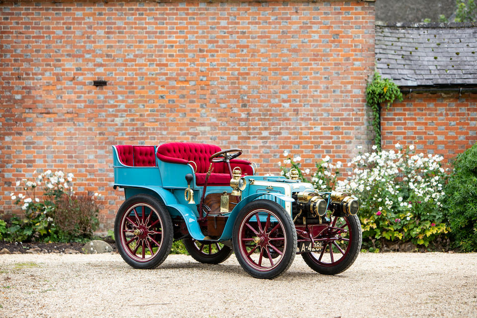 "Le Papillon Bleu", Ex-Chevalier Ren&#233; de Knyff, and Leslie Bucknall, present ownership for 25 years,1901 Panhard-Levassor 7hp Twin-Cylinder Four-Seater Rear-Entrance Tonneau  Chassis no. 3010