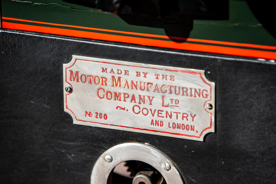 1900 MMC 6hp 'Charette' Rear-entrance Tonneau  Chassis no. 290