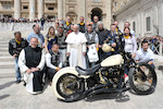Thumbnail of Signed by His Holiness, Pope Francis, and donated to the Pontifical Mission Societies, Sold for Charity,c.2016 Harley-Davidson 1,570cc Custom Cycle 'White Unique' Frame no. WEGTPCW 16Z0037 Engine no. KBMC634113 image 2