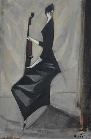Seif Wanly (Egypt, 1906-1979) The Female Violinist