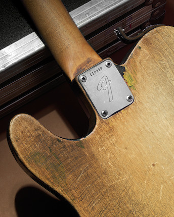 Status Quo Francis Rossi's legendary green Fender Telecaster guitar, late 1965, image 16