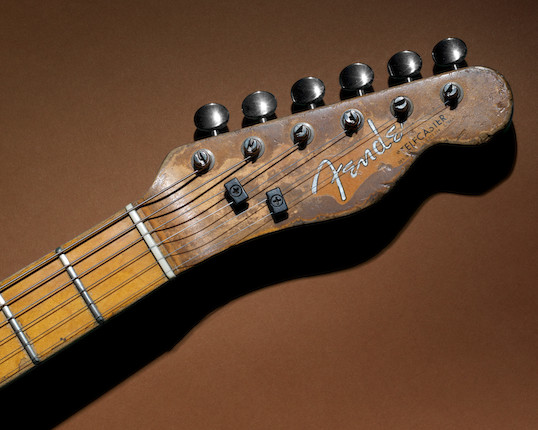 Status Quo Francis Rossi's legendary green Fender Telecaster guitar, late 1965, image 13