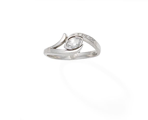 A fancy coloured diamond ring