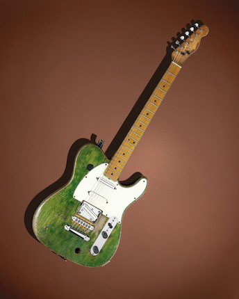 Status Quo Francis Rossi's legendary green Fender Telecaster guitar, late 1965, image 8