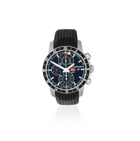 Chopard. A Limited Edition stainless steel automatic calendar chronograph drivers wristwatch  Mille Miglia GMT, Ref: 8552, Competitor Edition 135/375, Sold 16th May 2012