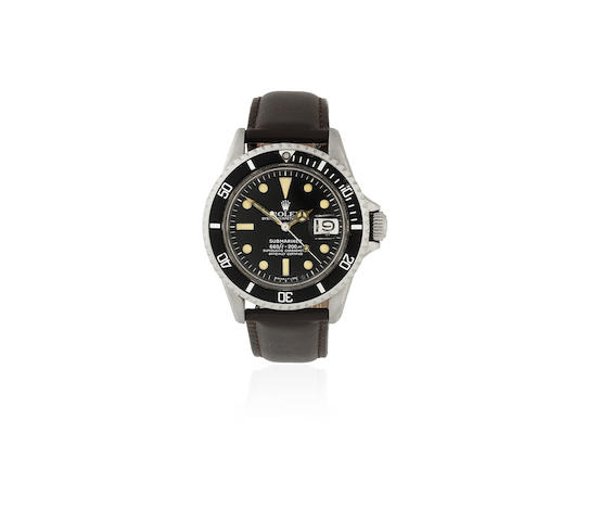 Rolex. A stainless steel automatic calendar wristwatch  Submariner, Ref: 1680, Circa 1968