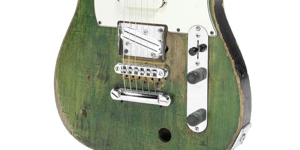 Status Quo: Francis Rossi's legendary green Fender Telecaster guitar, late 1965,