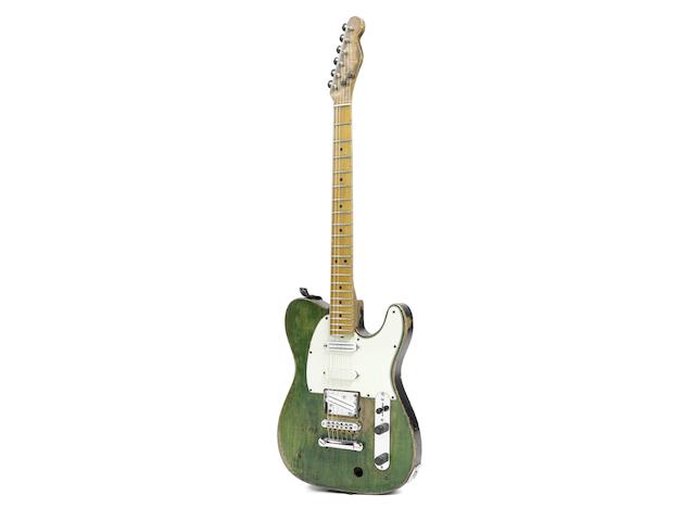 Status Quo: Francis Rossi's legendary green Fender Telecaster guitar, late 1965,
